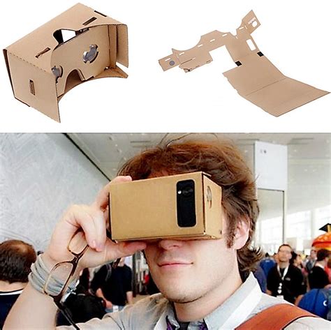 DIY Google Cardboard Virtual Reality VR Mobile Phone 3D Viewing Glasses ...