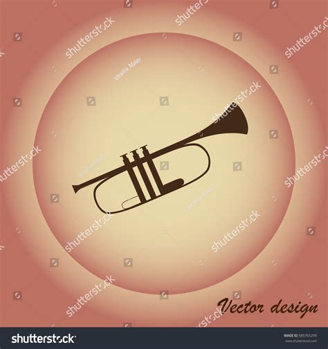 Silhouette Trumpet Stock Vector (Royalty Free) 585765299 | Shutterstock