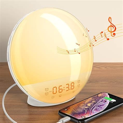 Sunrise Alarm Clock Wake up Light up Alarm Clock Sunrise Dekala Natural ...