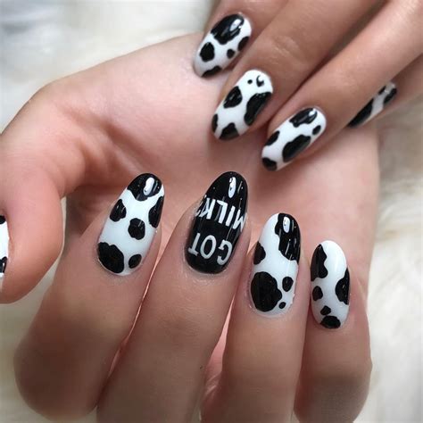 Cow Print Nails | Trending Animal Print of 2019