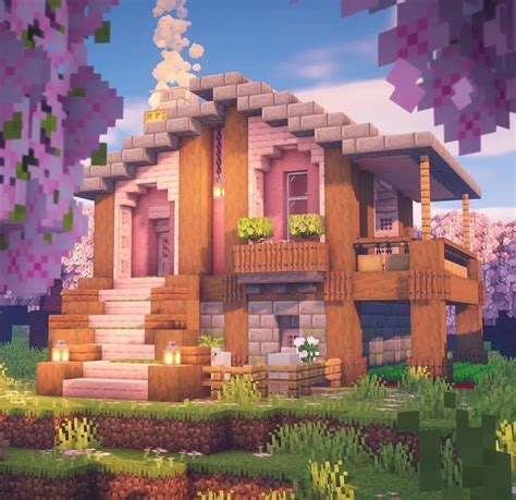 Minecraft Cherry Blossom House