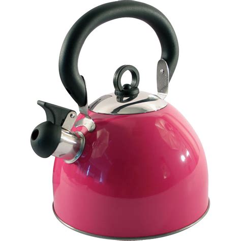 NEW 2.5L STAINLESS STEEL WHISTLING KETTLE CAMPING FISHING PURPLE | eBay ...