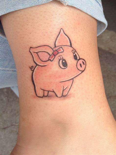 Lil piggy tattoo | Pig tattoo, Cartoon tattoos, Cartoon character tattoos