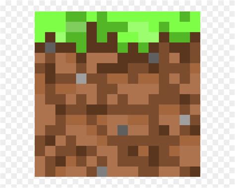 Grass Block - Minecraft Grass Block Grid Clipart (#5861478) - PikPng