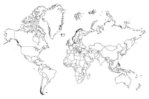 Pesimista compresión perdonado mapa del mundo paises en blanco réplica ...