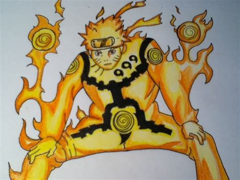 Naruto Kyuubi Sage Mode Drawing