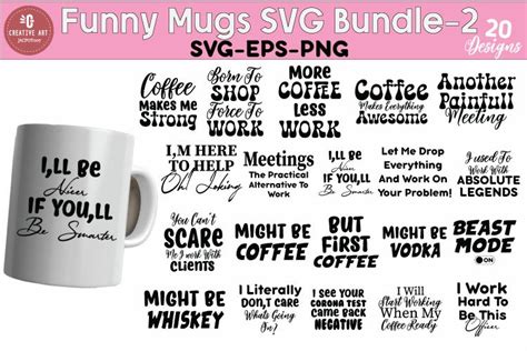 Funny Mugs SVG Bundle V2