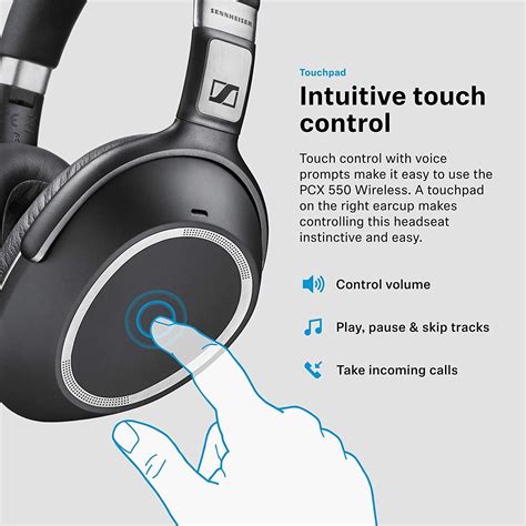 Sennheiser PXC 550 Wireless â€?20NoiseGard Adaptive Noise Cancelling ...