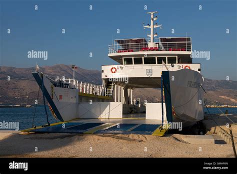 Lixouri ferry, Kefalonia, Greece Stock Photo - Alamy