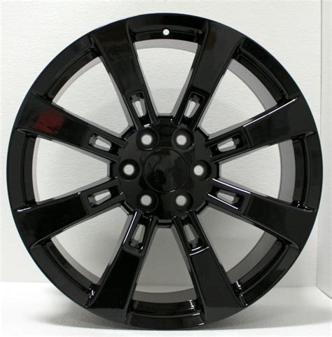 GMC Black Eight Spoke 22 inch Wheels Rims