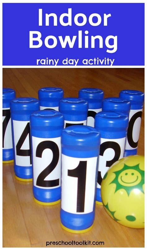 DIY Indoor Bowling Game Kids Activity » Preschool Toolkit