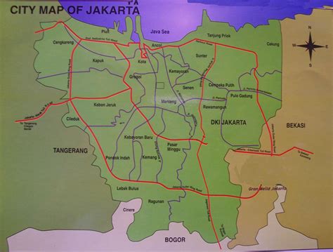 Dki Jakarta Map - Peta Jakarta / Jakarta Map / dʒaˈkarta (listen ...