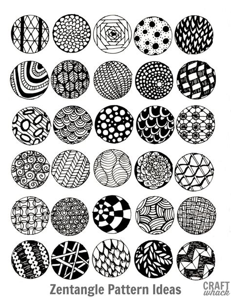 Inspired by zentangle: patterns and starter pages | assorted ...