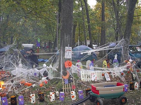 halloween camping decorating ideas - Google Search | Halloween camping ...