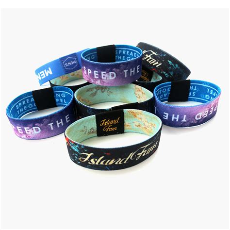 Custom Wristbands For Event Print Logo Elastic Wristband | Jarmoo