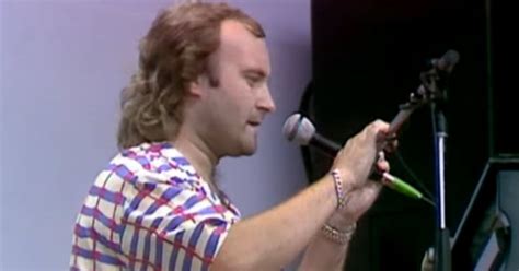 Phil Collins Performs At Live Aid In 1985 Singing against All Odds ...