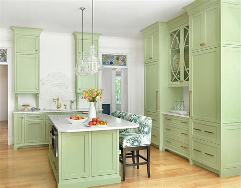 Modern Color Splash: Gorgeously Green Kitchen Cabinets that Usher in ...