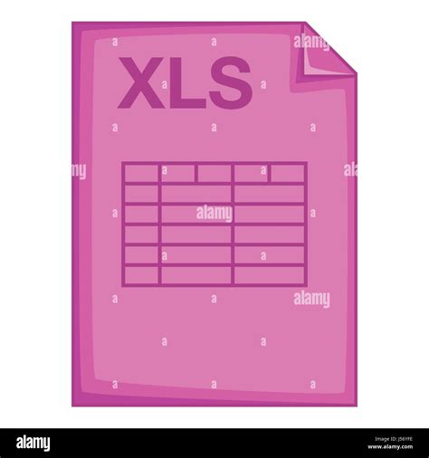 XLS file icon, cartoon style Stock Vector Image & Art - Alamy