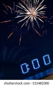 Countdown New Years Eve Fireworks Time Stock Photo 515482300 | Shutterstock