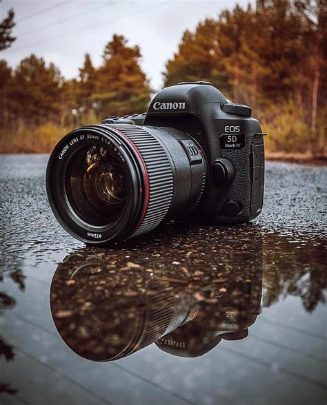 Canon Camera on Wet Surface