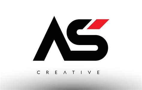 AS Creative Modern Letter Logo Design. AS Icon Letters Logo Vector ...