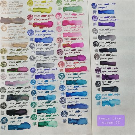 Pilot Iroshizuku Swatches on (8) Different Papers (feat. some ...