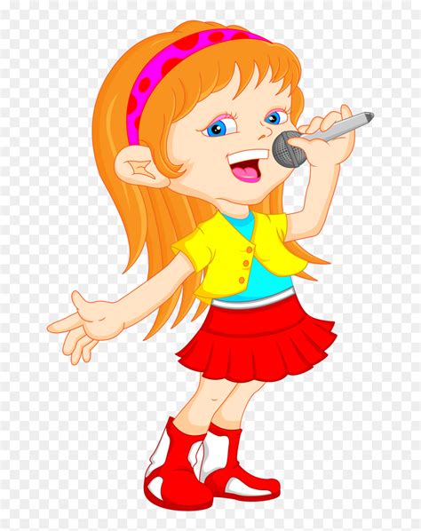 Transparent Singing Clip Art - Girl Singing Clipart, HD Png Download - vhv