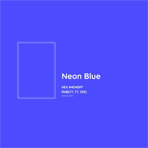 About Neon Blue - Color codes, similar colors and paints - colorxs.com