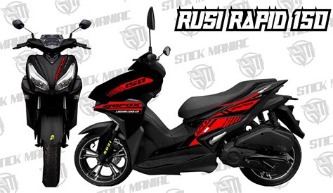 Rusi Rapid 150 decals sticker,Aerox design | Lazada PH