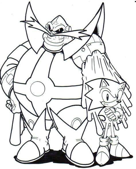 Sonic Y El Doctor Eggman para colorear, imprimir e dibujar ...