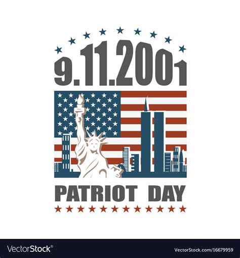 Patriot day we will never forget Royalty Free Vector Image