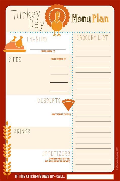 31 Free Thanksgiving Printables | Thanksgiving menu planner ...