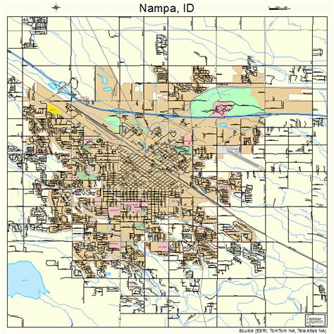 Nampa Idaho Street Map 1656260