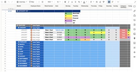 Attendance Tracker Template