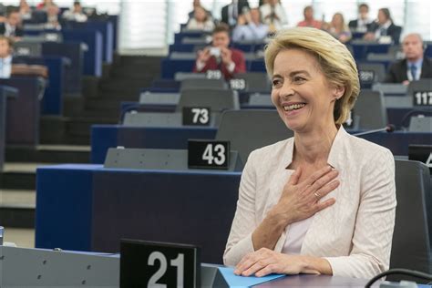 European Parliament elects Ursula von der Leyen as first female ...