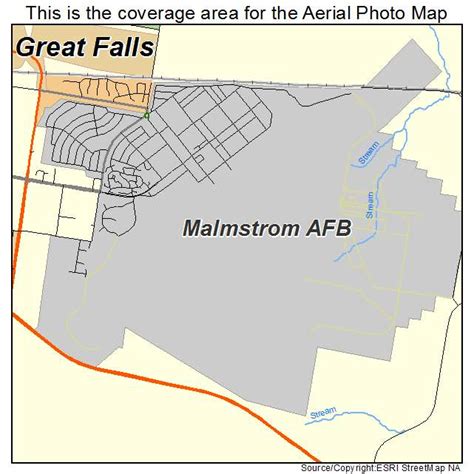 Aerial Photography Map of Malmstrom AFB, MT Montana