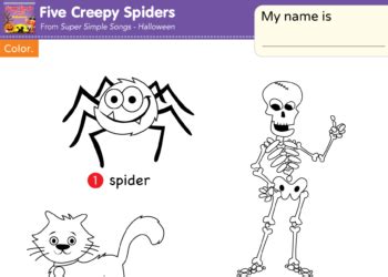 Five Creepy Spiders - Super Simple Songs