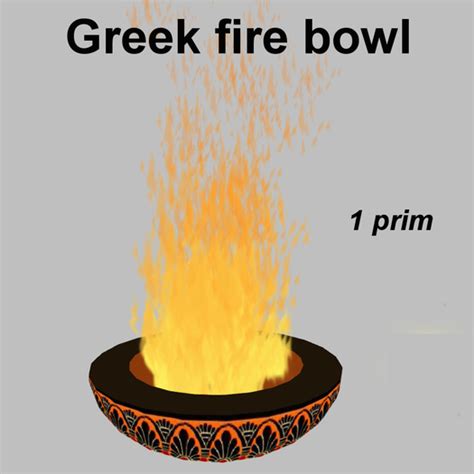 Second Life Marketplace - Greek fire bowl