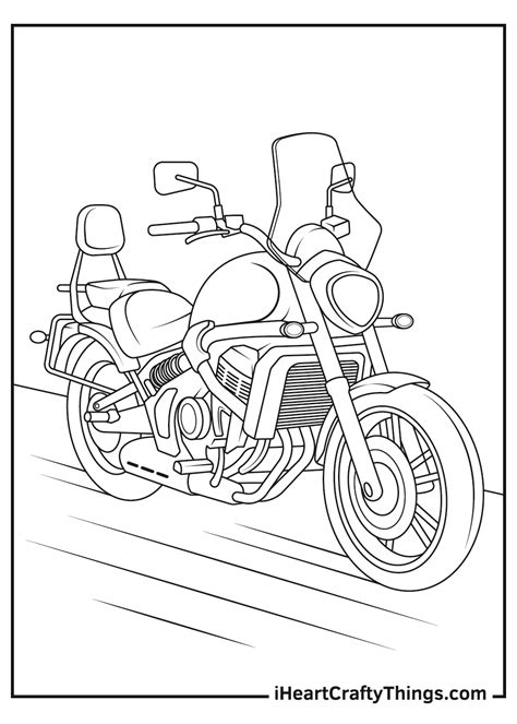 22+ Motorcycle Coloring Page - LionelVaughn