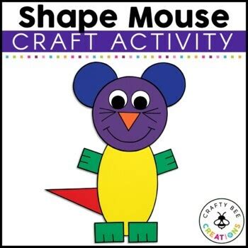 Shape Animal Craft | Mouse Craft | Shape Activities | 2D Shapes | TpT