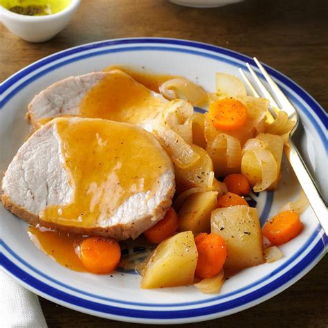 Slow-Cooked Pork Roast Dinner Recipe | Taste of Home