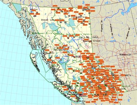 Map of B.C. burning - BC News - Castanet.net