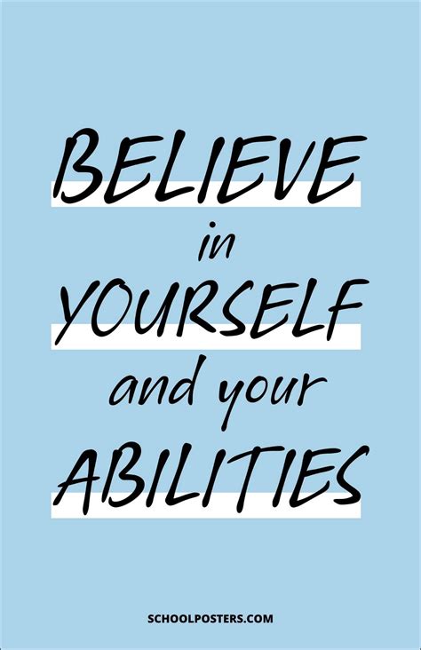 Believe In Yourself Poster – SchoolPosters.com LLC