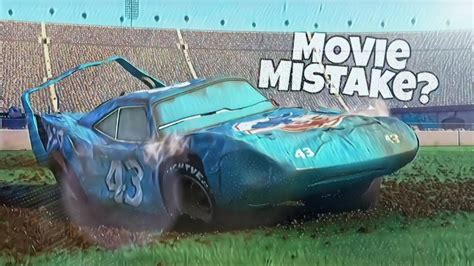 Movie Mistake from Cars (2006) - (Cars The King crash) - YouTube