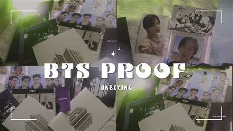 BTS PROOF ALBUM UNBOXING || Unboxing - YouTube