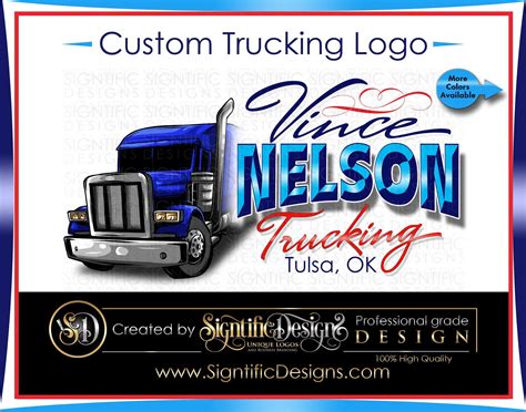 Semi Truck Company Logo Design