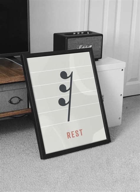 Note Rest Print | 32nd Note By Thirty Forest | notonthehighstreet.com