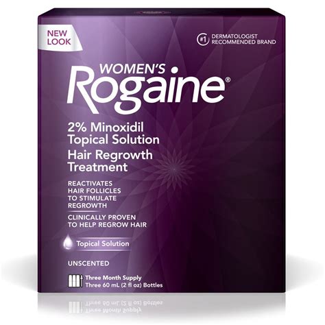 Amazon.com : Women's Rogaine 2% Minoxidil Topical Solution for Hair ...