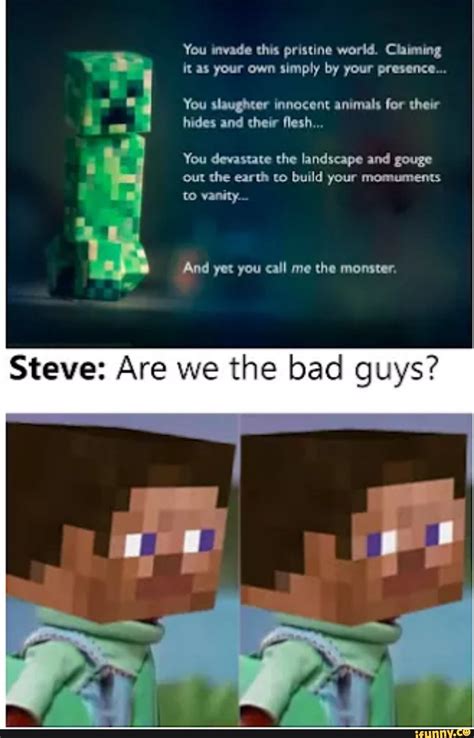 Minecraft steve meme skin - famjes