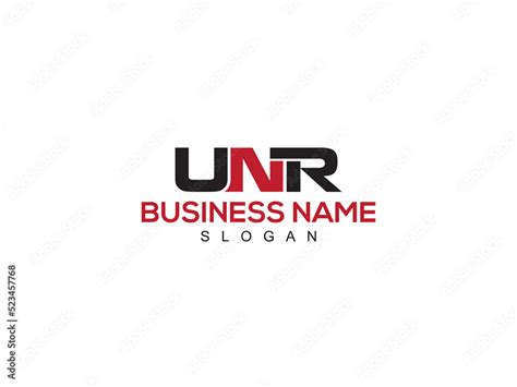 Initial UNR Logo Icon, Colorful unr Logo Letter Vector Image With Three ...